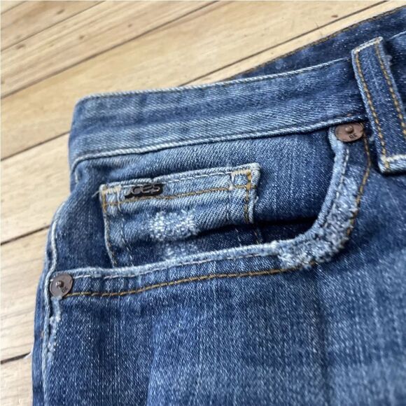 JOE’S Jeans Womens W 24 Cropped Ex-Lover Blue Gemma VTG Y2K LA Design 30in Waist - Picture 15 of 16